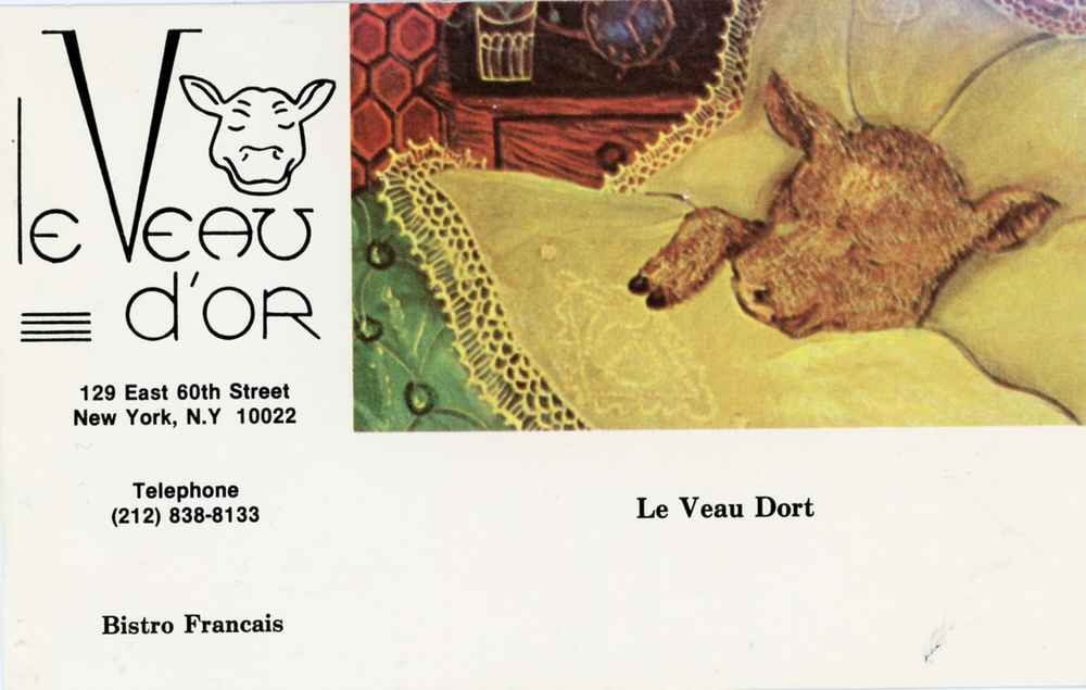A postcard from Le Veau d'Or